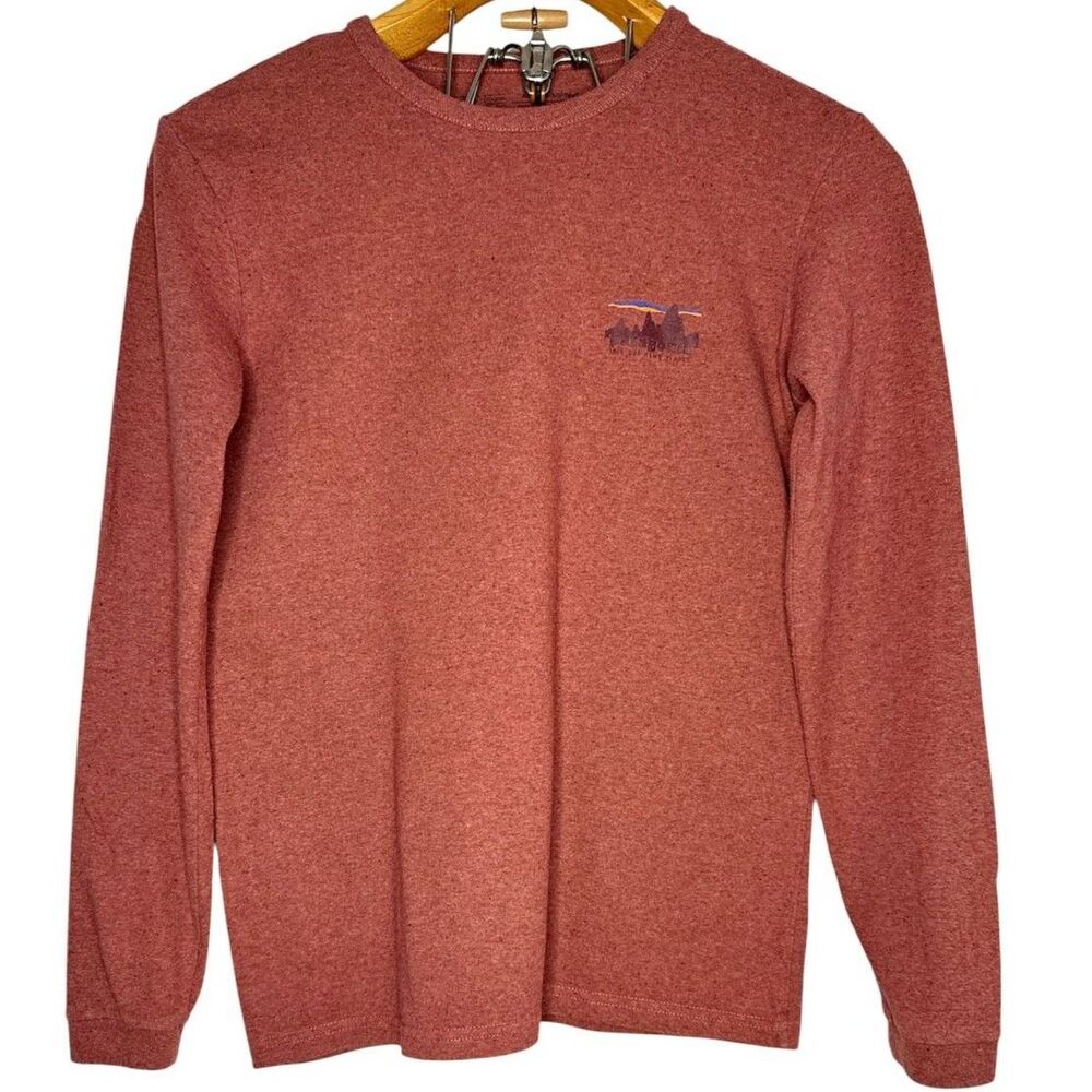 Patagonia Shirt Men's Red Long Sleeve Responsibili-Tee 73 Skyline Size: XS